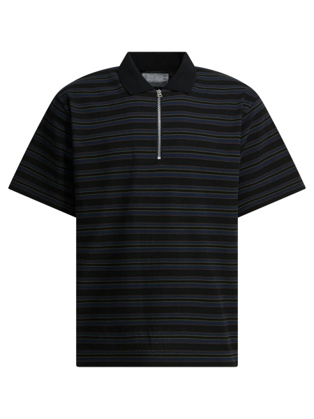 Tricou Polo Striped buttonless polo shirt