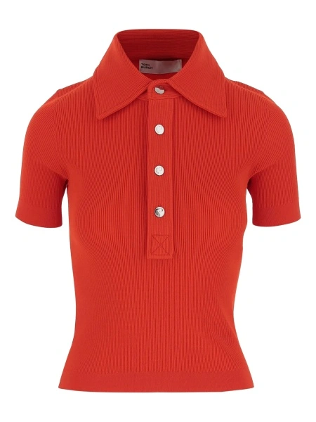 Tricou Polo Tory Burch rosu