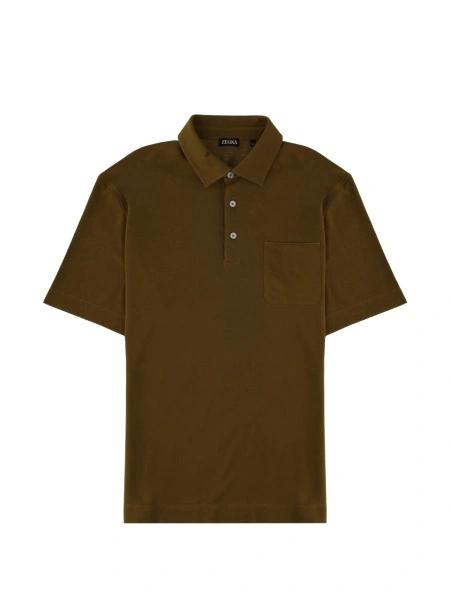 Tricou Polo ZEGNA maro