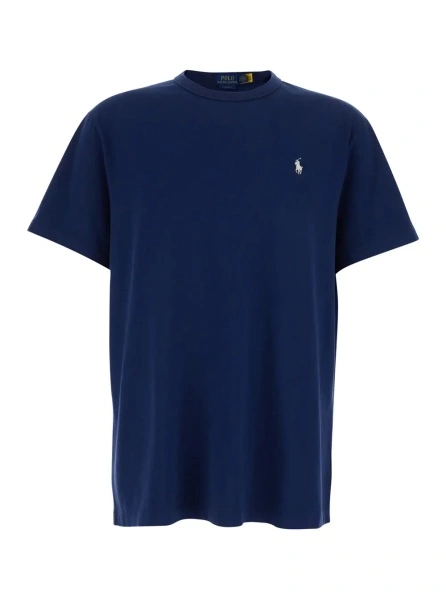 Tricou Ralph Lauren albastru din bumbac 'Classic Fit'