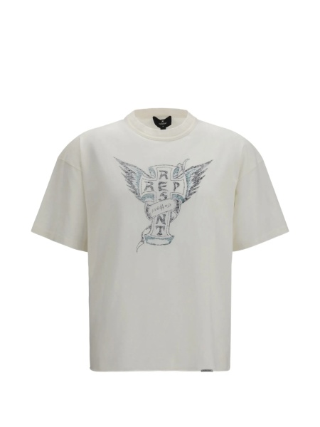 Tricou REPRESENT alb din bumbac