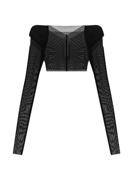 Tricou Rick Owens negru din nylon