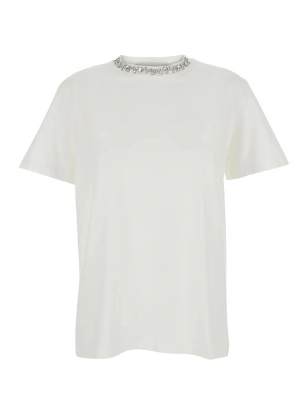 Tricou T-shirt GOLDEN W'S REGULAR with cotton and white woman