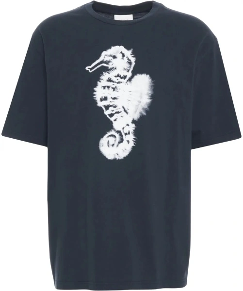 Tricou Wild Animals negru 'Seahorse'