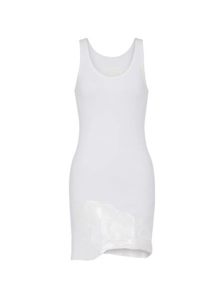 Vesta Maison Margiela alba din bumbac