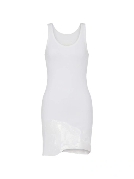 Vesta Maison Margiela alba din bumbac
