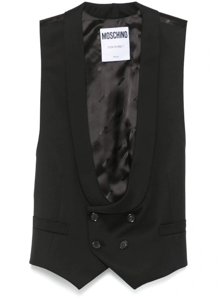 Vesta Moschino neagra din lana