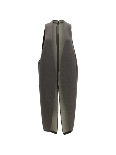 Vesta Rick Owens gri din poliamida si lana