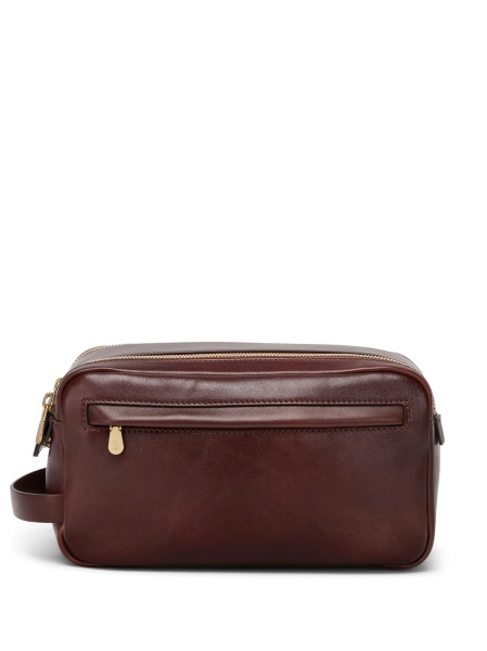 Accesorii de voiaj Brunello Cucinelli maro din piele
