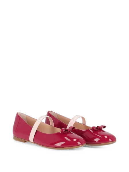 Balerini Dolce & Gabbana rosii din piele