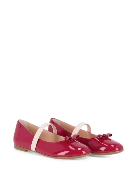 Balerini Dolce & Gabbana rosii din piele