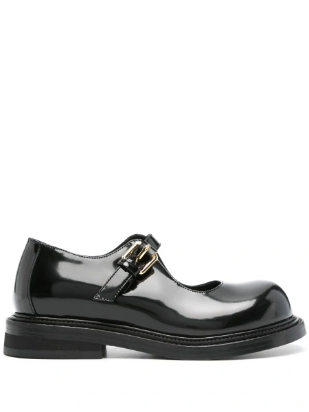 Balerini Moschino negri din piele