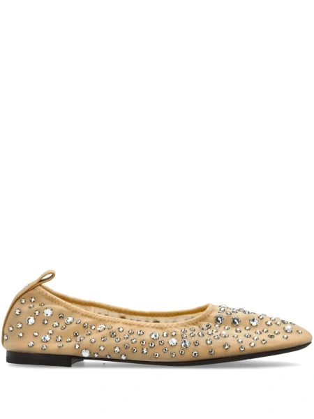 Balerini Tory Burch neutri din piele si nylon