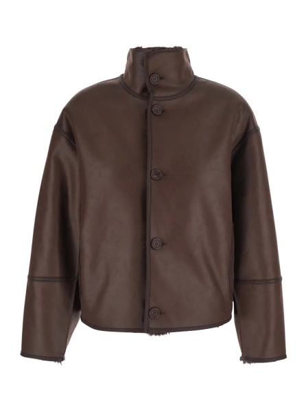 Blanuri Brown Fur Jacket with Reversible design in Eco-fur for Women