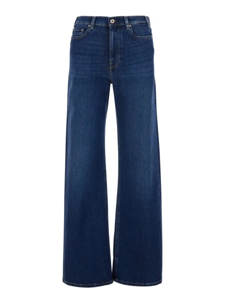 Blugi Ag Jeans albastri din denim