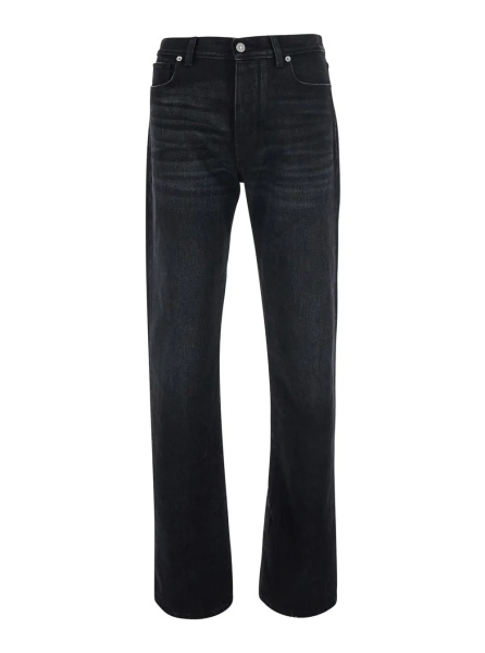Blugi Black Slim Jeans with logo patch on the back in Denim for men
