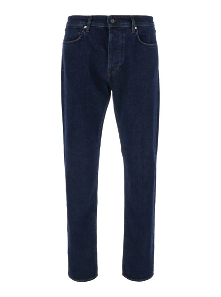 Blugi blue Slim jeans with logo patch on the back in denim for men
