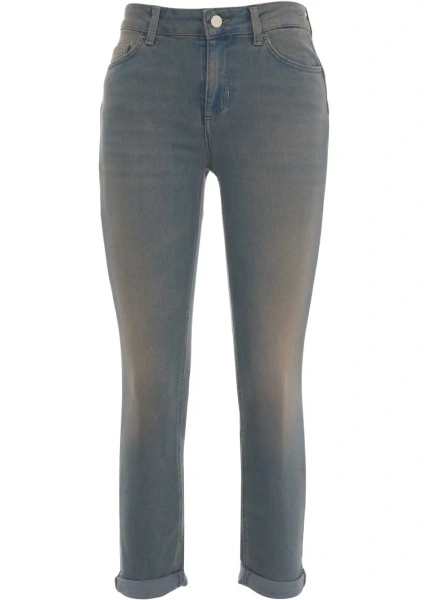 Blugi boyfriend Liu Jo Blue Denim albastri