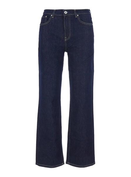 Blugi BRINLEY MID RISE STRAIGHT Jeans with mid-rise and Blue pockets for Women
