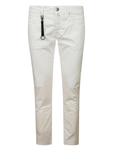 Blugi conici Incotex albi