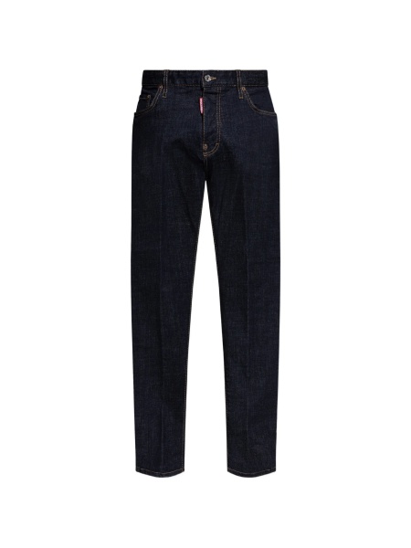 Blugi drepti DSQUARED2 albastri