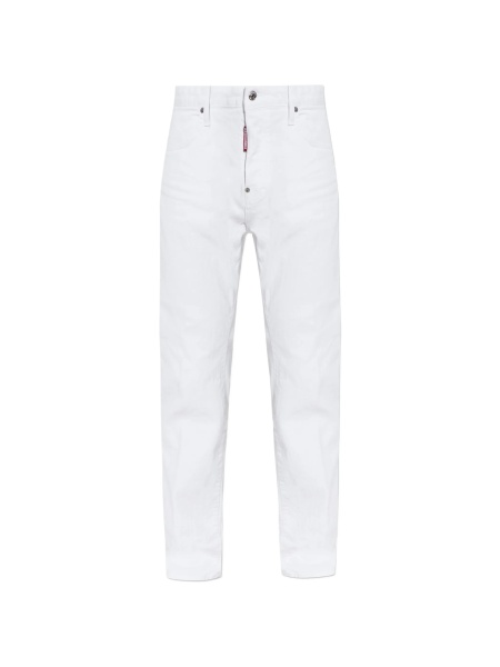 Blugi drepti DSQUARED2 albi