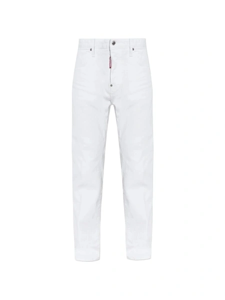 Blugi drepti DSQUARED2 albi