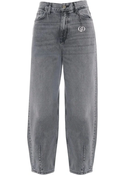 Blugi drepti Liu Jo Blue Denim gri din bumbac