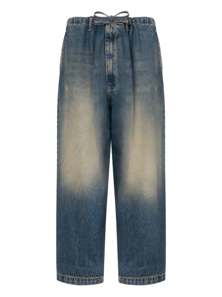 Blugi drepti MOSCHINO JEANS albastri