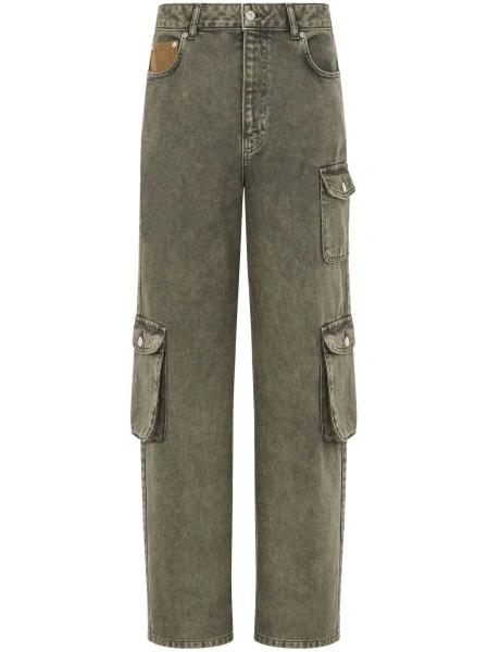 Blugi drepti MOSCHINO JEANS gri
