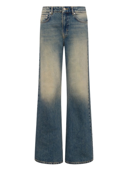 Blugi evazati MOSCHINO JEANS albastri