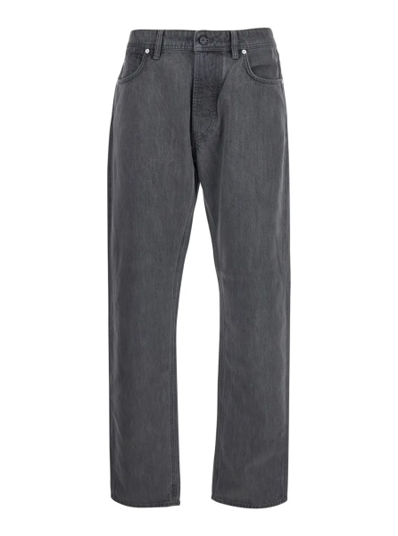 Blugi Loose Denim jeans with zip closure and pockets Gray man
