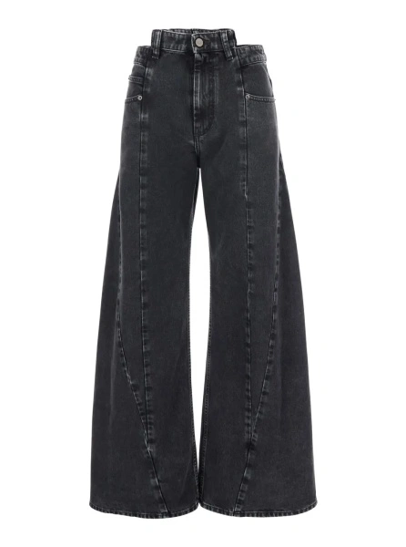 Blugi Maison Margiela negri din denim