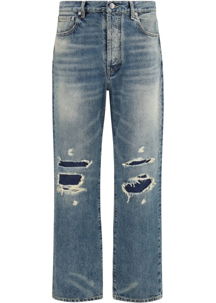 Blugi Straight-leg ripped Jeans