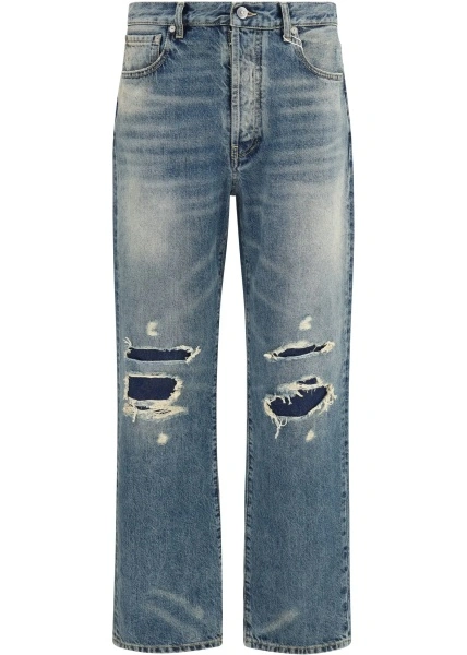 Blugi Straight-leg ripped Jeans