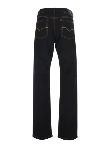 Blugi Versace negri din denim