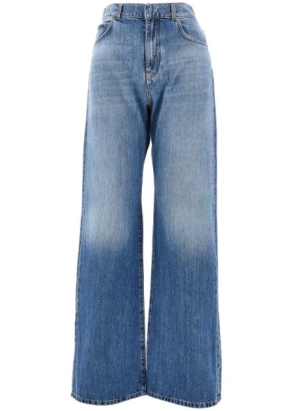 Blugi Wide leg jeans with fadings