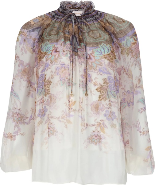Bluza Blusa "Luna" Con Maniche A Sbuffo