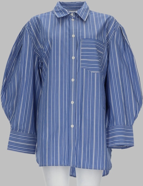 Bluza Camicia In Cotone A Righe