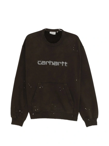 Bluza de trening Carhartt maro din bumbac