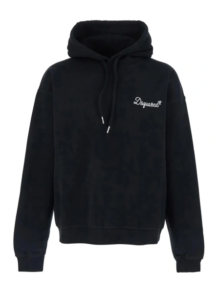 Bluza de trening DSQUARED2 neagra din bumbac