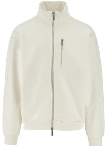 Bluza de trening Herno alba din bumbac