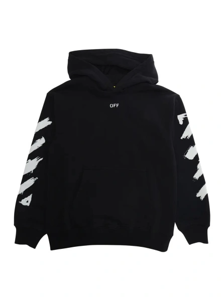 Bluza de trening Off-White neagra din bumbac