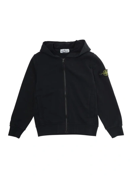 Bluza de trening Stone Island neagra din bumbac