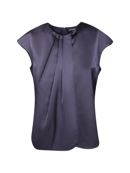 Bluza Emporio Armani violet din polyester