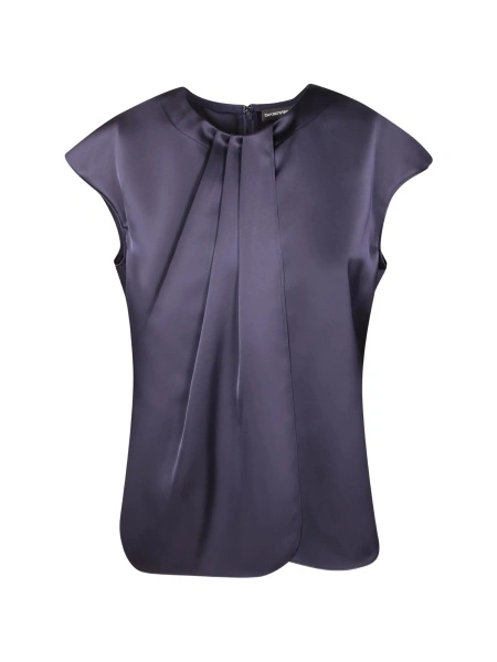 Bluza Emporio Armani violet din polyester