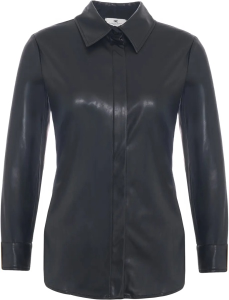 Bluza Leather-look blouse