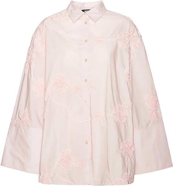 Bluza Oversized Shirt With Floral Details
