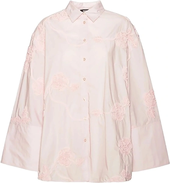 Bluza Oversized Shirt With Floral Details
