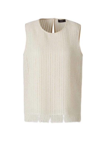 Bluza Peserico neutra din bumbac si fibre
